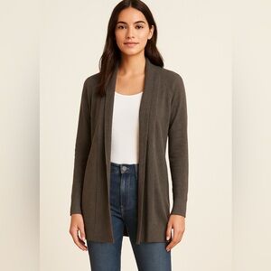 Banana Republic Open-Front Knit Cardigan Sweater – Brown – Size M